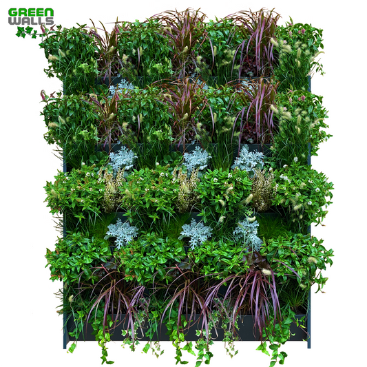 Commercial quality vertical living green plant wall systems, easy to install, professional look - GREENWALLS is the answer!