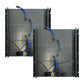 GreenWalls vertical living plant wall W120 X H60cm battery powered system 2 x W60cm columns x 3 tray high with sidewalls