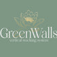 GreenWalls BOTTOM LEVEL semi automatic plug-in self-build living plant wall kit - 100cm 5 tray high planting system NO SIDEWALLS
