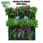 GreenWalls vertical living plant wall W80 X H60cm self build battery powered system 2 x W40cm tray column x 3 tray high kit with sidewalls